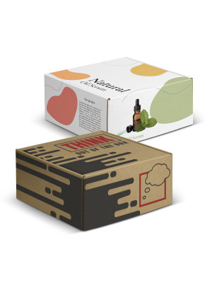 Die Cut Box with Locking Lid - 225x225x113mm