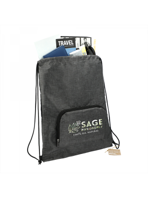 Bullet Ash Recycled Packable Drawstring Bag