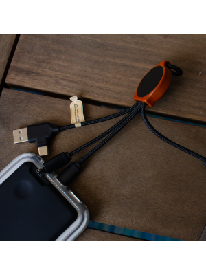 Bamboo Charging with RPET Cables