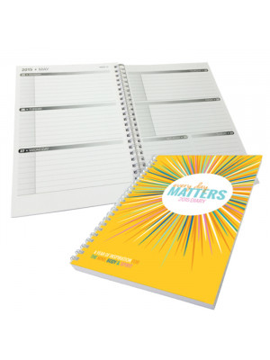 A5 Diary with printed cover (54 leaves) Week to View