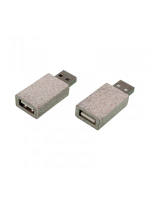 USB Data Blocker Eco - Wheat Straw