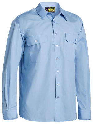 Permanent Press Traditional Fit Shirt - Sky
