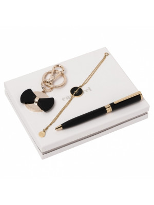 Set Beaubourg Black (ballpoint Pen, Key Ring & Bracelet)