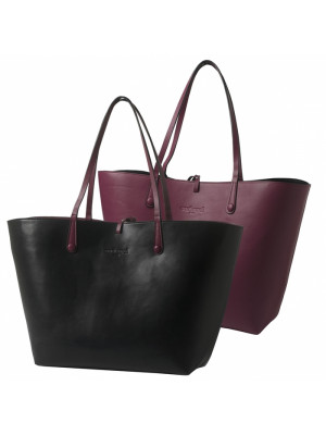 Shopping Bag Tourbillon Reversible Bordeaux-noir