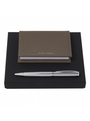 Set Hugo Boss (Classic ballpoint Pen & Notebook Cover)