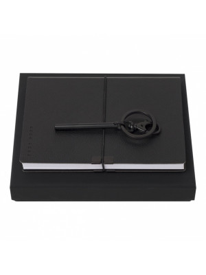 Set Hugo Boss Black (note Pad A6 & Key Ring)