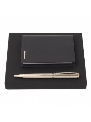 Set Hugo Boss Blue (ballpoint Pen & Notebook Cover)