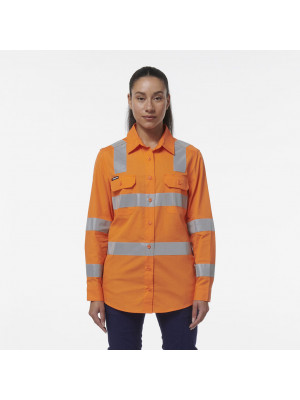 Womens Workcool Vented VIC Rail Shirt