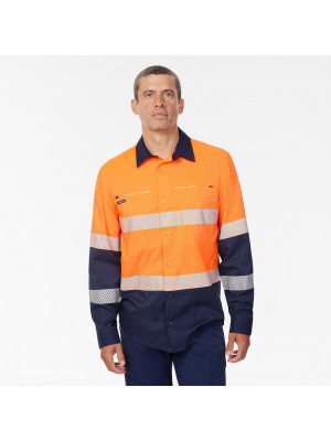 DryCool Hi Vis Spliced Taped Shirt Long Sleeve 