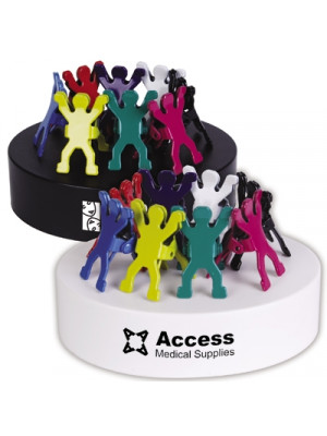 Assorted Colour Gymnast Clips On Oval Paperweight / Magnetic Base