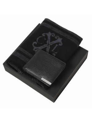 Set Christian Lacroix (Leather wallet & Scarve)
