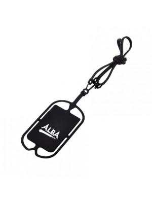 Silicone Lanyard With Mobile Pocket