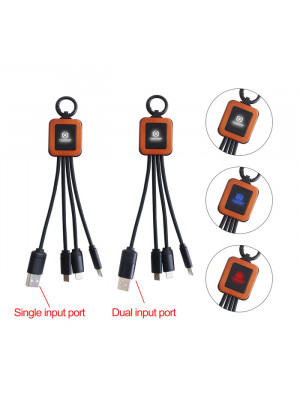 Light Up Charging Cable - Square Shape