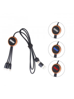 Long Light Up Charging Cable - Round Shape