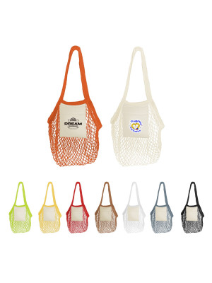 Mesh Foldaway Cotton Tote bag