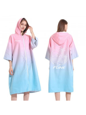 100%Microfibre Sublimation Hooded Change Towel with Zip