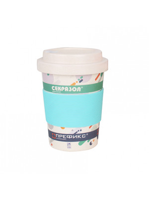 350ml Reusable Bamboo Coffee Cup with Screw Lid