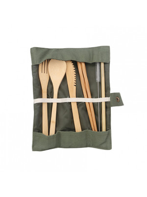 6 pieces Bamboo Cutlery Set