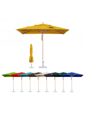 4x4m Wind-resistant Square Stock Colour Outdoor Umbrella