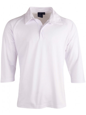 Mens Cricket Polo 3/4 Sleeve