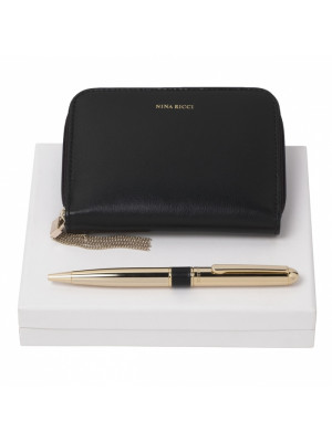 Set Nina Ricci Noir (ballpoint Pen & Notebook Cover)