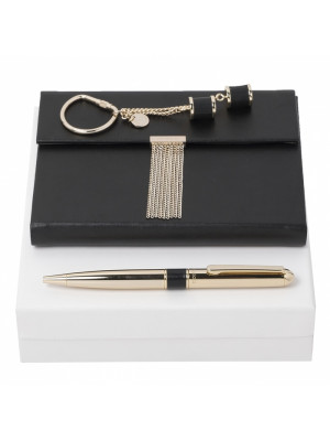 Set Nina Ricci Noir (ballpoint Pen, Note Pad A6 & Key Ring)