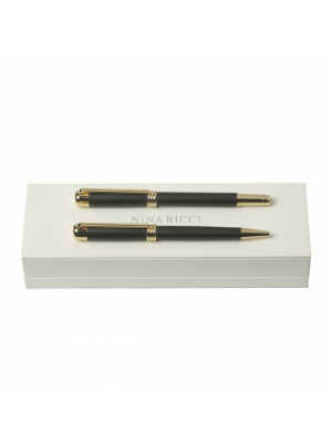 Set Boucle Noir (ballpoint Pen & Fountain Pen)