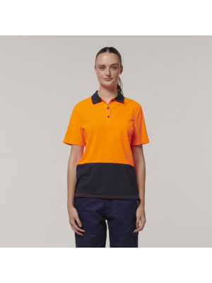 Womens Short Sleeve Hi Vis Polo