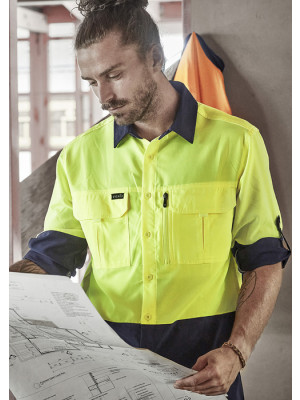 Mens Hi Vis Outdoor Long Sleeve Shirt
