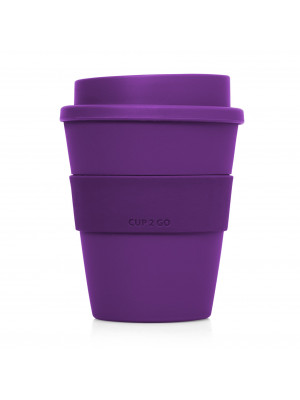 Eco Coffee Cup Plastic Cup2Go 356ml - Purple