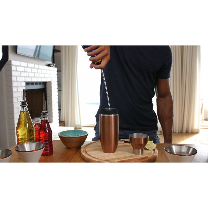 Custom Printed Promotional Snowfox Cocktail Shaker NZ Custom Gear