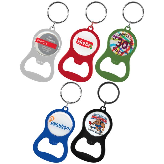 Chevron Bottle Opener Key Ring
