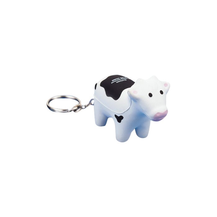 Keyring with Cow Stress Reliever