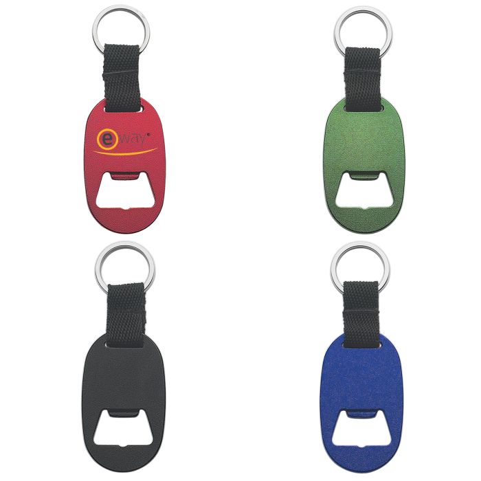 Metal Keyring With Bottle Opener