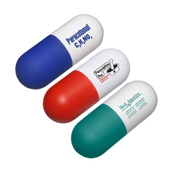 Capsule Shape Stress Reliever