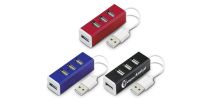 Aluminium 4 Port USB Hub