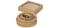 Oakridge Cork Coaster Round Set of 4