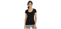 Must Women's Round Neck Sheer Jersey T-shirt