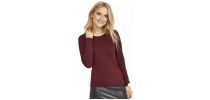 Majestic Women's Round Neck Long Sleeve T-shirt