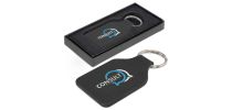 Prince Leather Key Ring - Square