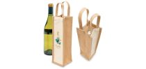 Eco Jute 1 Bottle Wine Bag