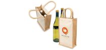 Eco Jute 2 Bottle Wine Bag