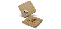 Bamboo Bottle Opener Coaster - Square