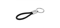 Vegan Leather Twist Keyring