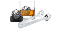 Ice Golf Ball Set With Tongs, Trays and Velvet Pouch in Magnetic Gift Box AVANTI