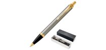 Metal Pen Ballpoint Parker IM - Brushed Stainless GT