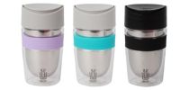 Double Wall Reusable Travel Cup Tritan and Stainless Steel 