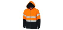Hivis Full Zip Polar Fleece Hoodie With CSR R/Tape