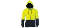 HiVis Two Tone Full Zip Polar Fleece Hoodie