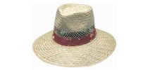 Natural Straw Hat with Green Under